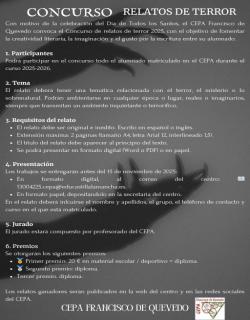 Concurso de relatos de terror 